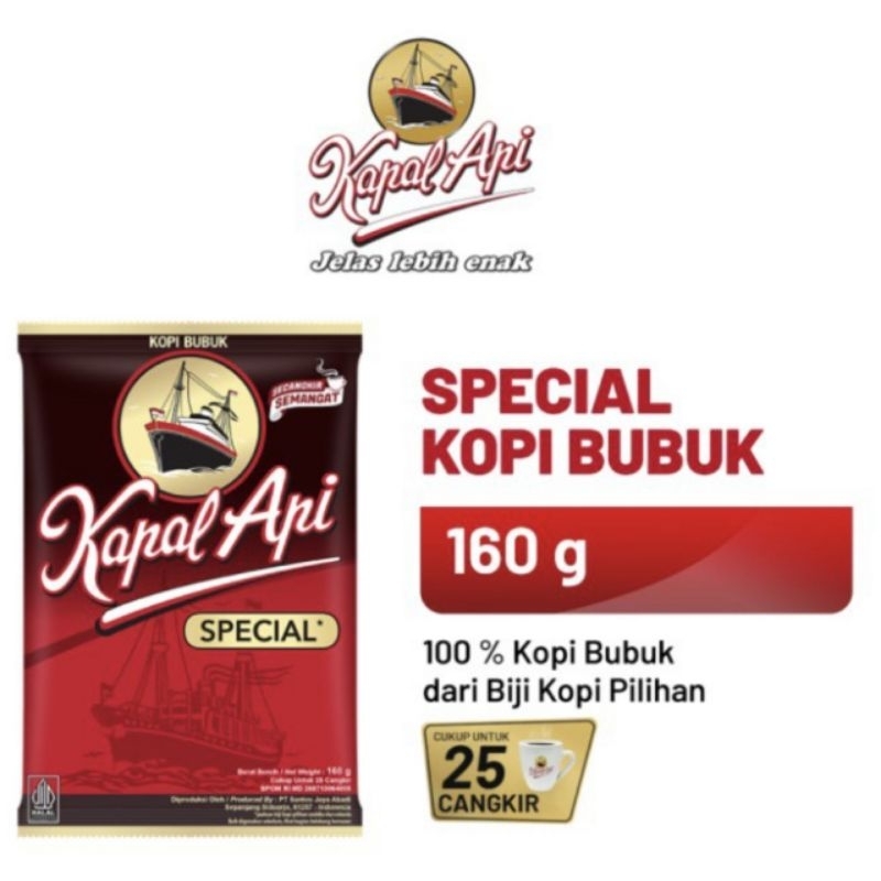 

Kopi Kapal Api Spesial 160gr 1 dus isi 20 murah