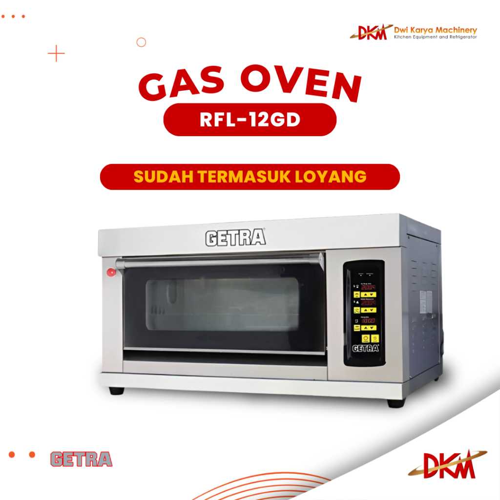 Gas Baking Oven Digital Getra RFL-12GD/Oven Gas Digital Getra 2 loyang RFL-12GD/ Oven Gas Roti