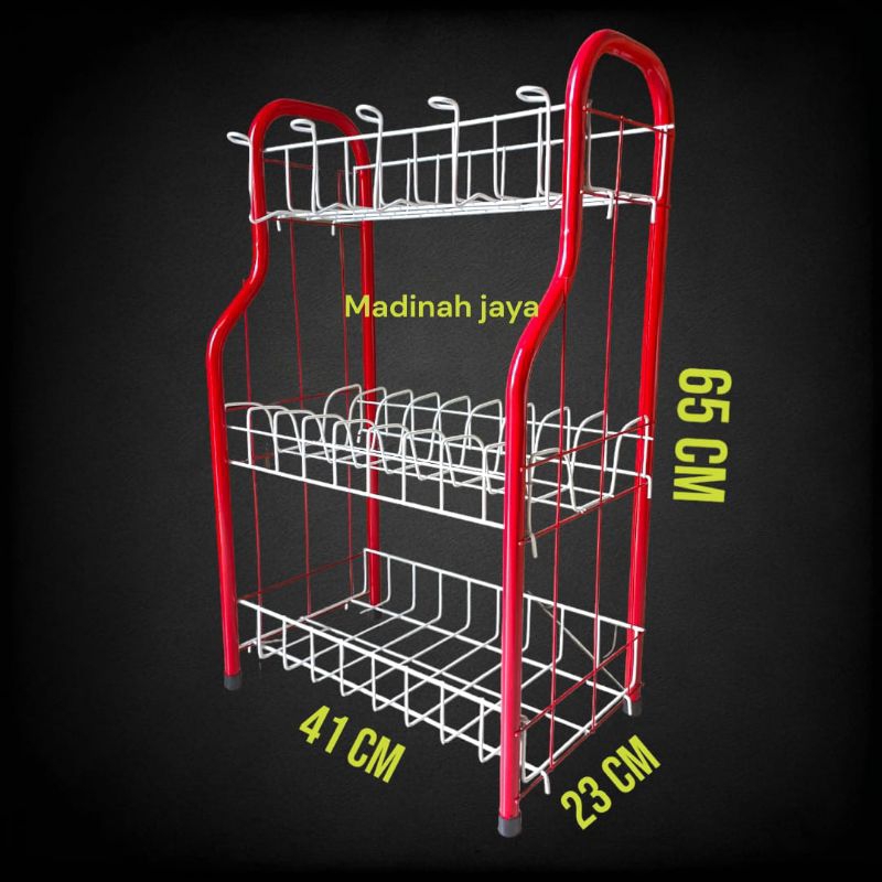 Rak piring Rak piring mini Rak piring RPL susun 3 Rak piring wastafel Rak piring meja Rak piring dap