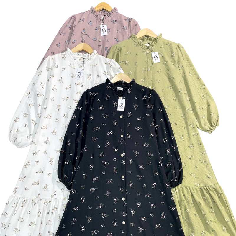 Naomi Dress Full Kancing Outer | S M L XL XXL XXXL 4XL 5XL 6XL 7XL 8XL 9XL 10XL | Bigsizeter | Dress