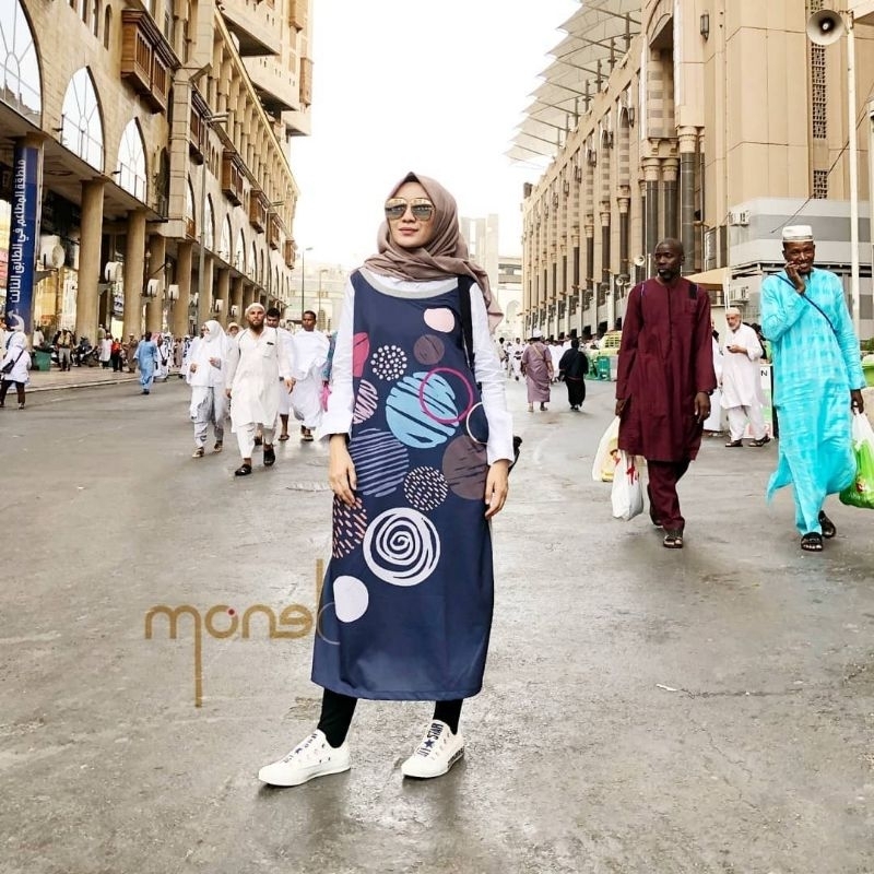 Popped Bubble Print Midi Dress Monel New bukan Preloved