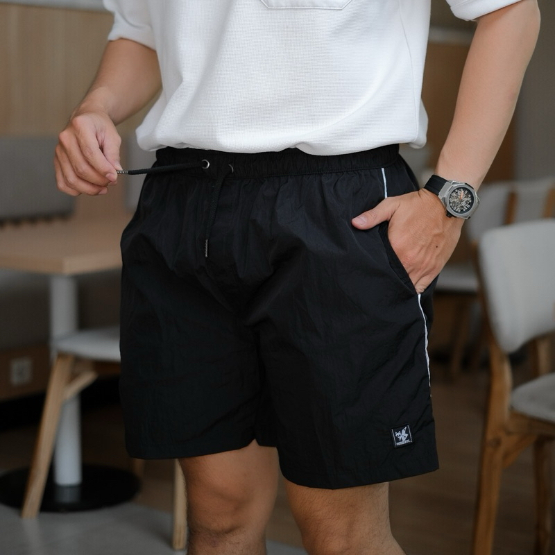 Celana Pendek Pria Boardshort Sport Santai Olahraga Gym Jogging Lari Short Pants Parasut Crinkle