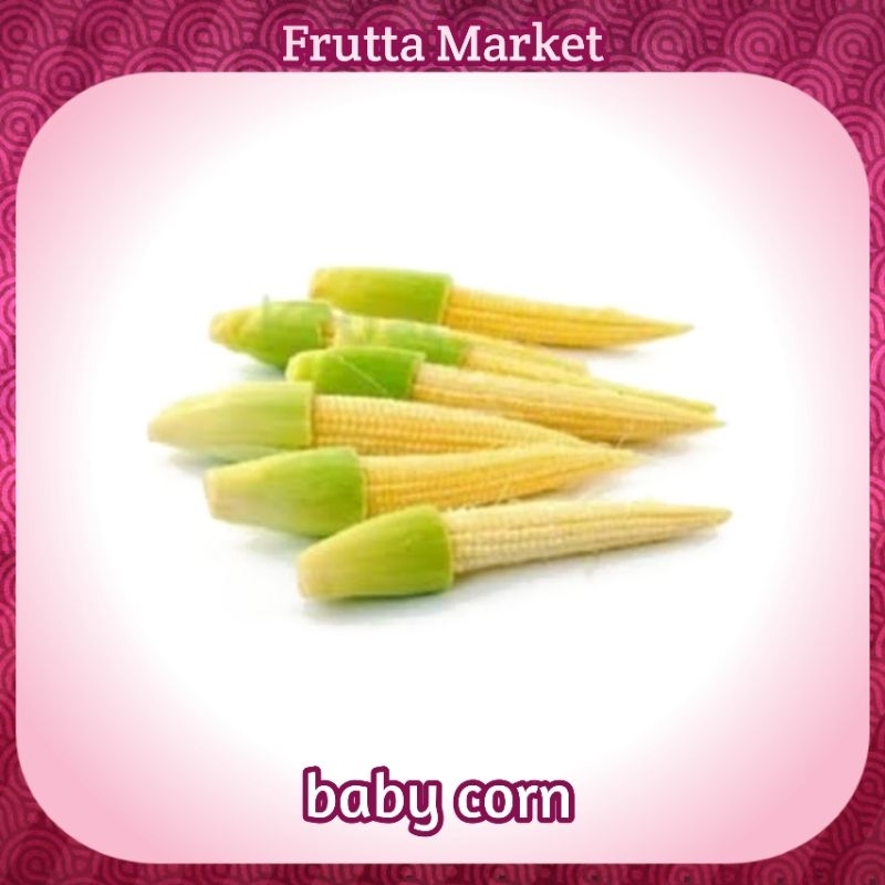 

Baby Corn 250gr / Jagung Muda / Jagung Putren Capcay / Jagung Acar Kecil