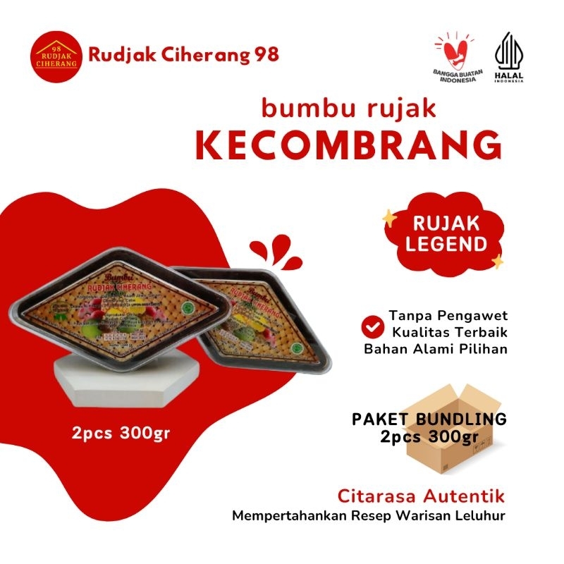 

RUDJAK CIHERANG 98 - BUNDLING 2PCS Bumbu Rujak Kecombrang (300gr)