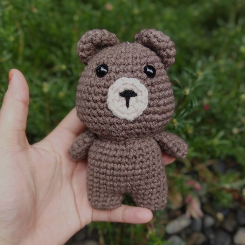 Gantungan Kunci Rajut Teddy Bear | Teddy Bear Keychain | Gantungan Kunci | Crochet Keychain Lucu | A