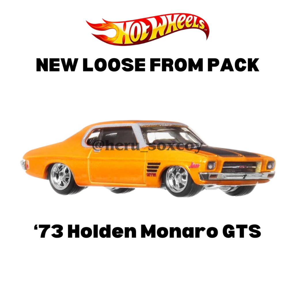 HOTWHEELS HOT WHEELS PREMIUM '73 HOLDEN MONARO GTS ORANYE NEW LOOSE FROM PACK