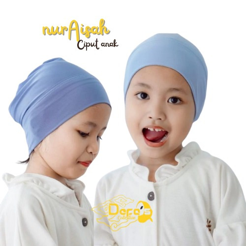Defa Ciput arab anak perempuan nurAisah anti pusing melorot untuk anak usia 3-10 tahun sekolah tk da