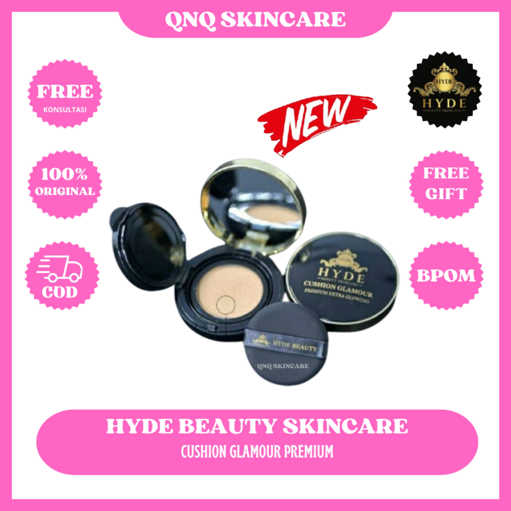 CUSHION GLAMOUR PREMIUM EXTRA GLOWING HYDE BEAUTY SKINCARE BPOM