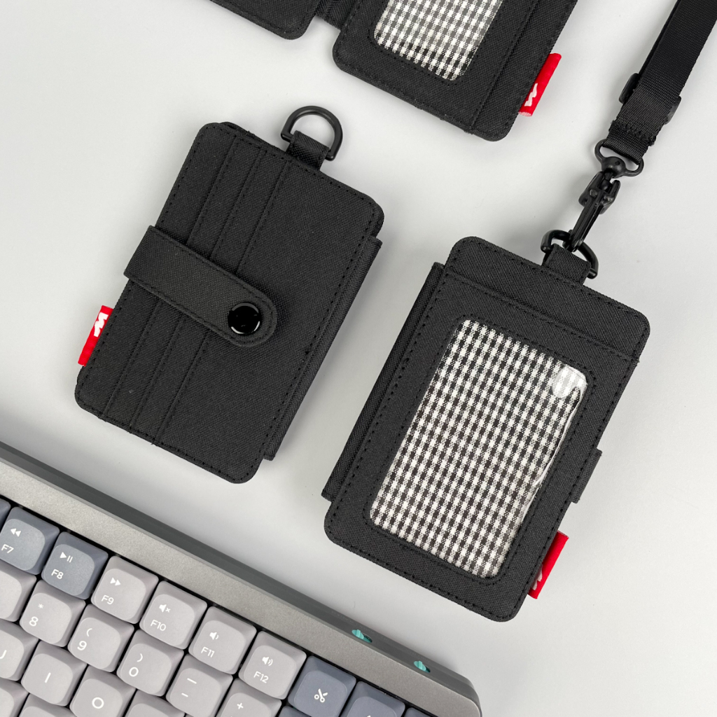 

ID Card Holder Kain Nametag Gantung Dompet Kartu Kalung Pria Wanita