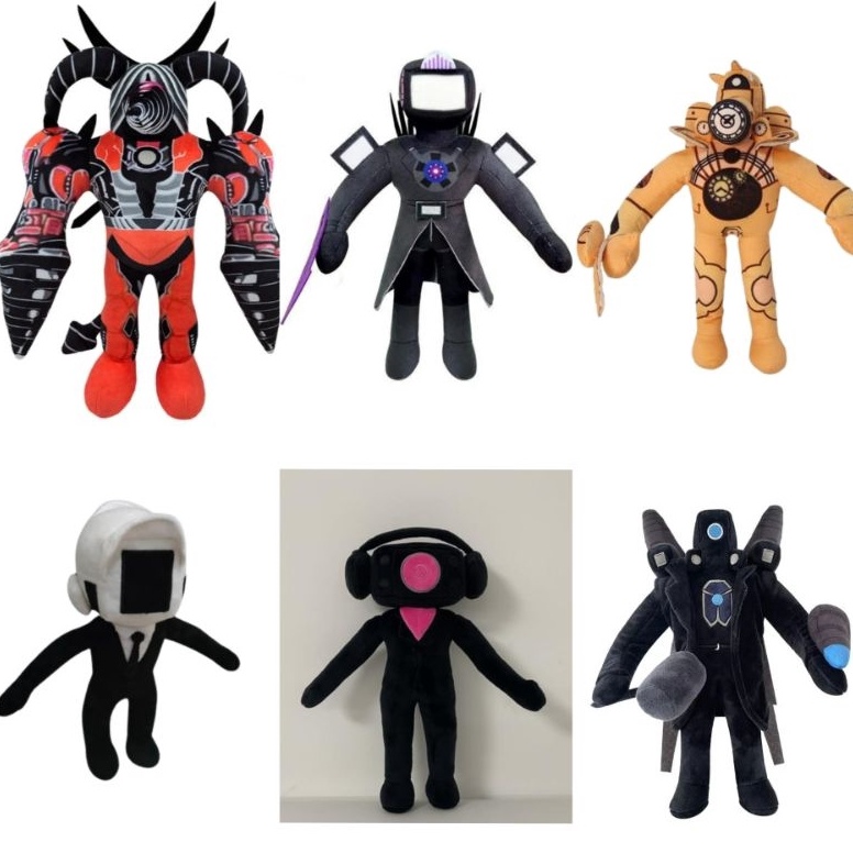 Lariiss boneka skibidi toilet mainan boneka speaker man