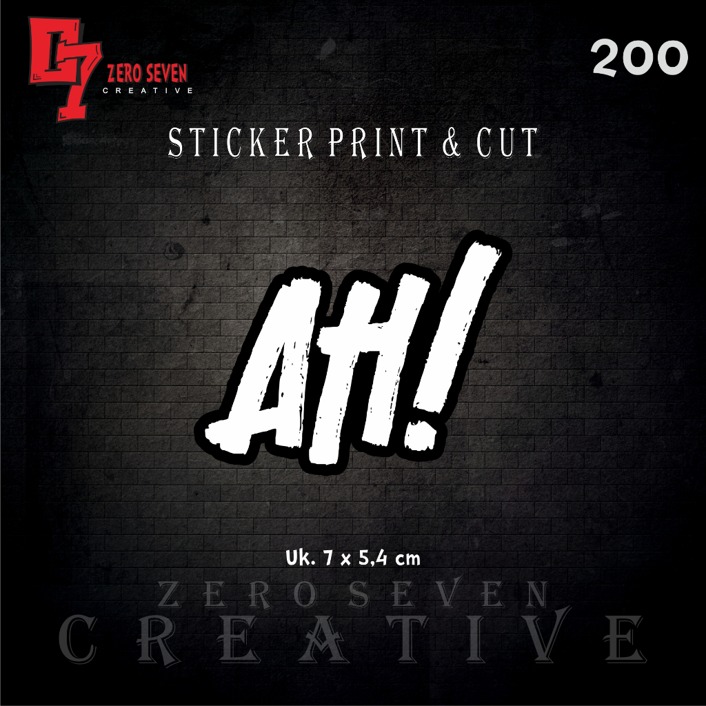 STIKER AH / STIKER MOTOR / STIKER KATA KATA VIRAL / LAPTOP / TUMBLER / AESTHETIC / VYNIL / ANTI AIR 