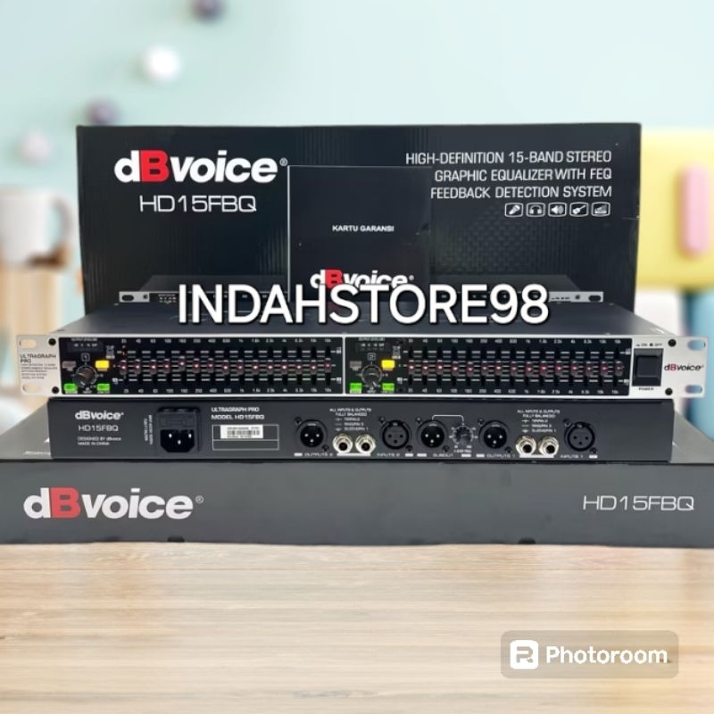 Equalizer dBvoice HD15FBX + Sub Equalizer Anti Feedback dB Voice HD15FBQ Original