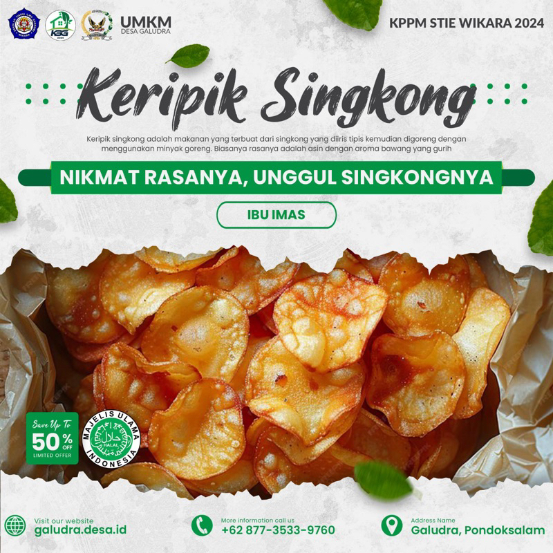 

keripik singkong bu imas renyah gurih