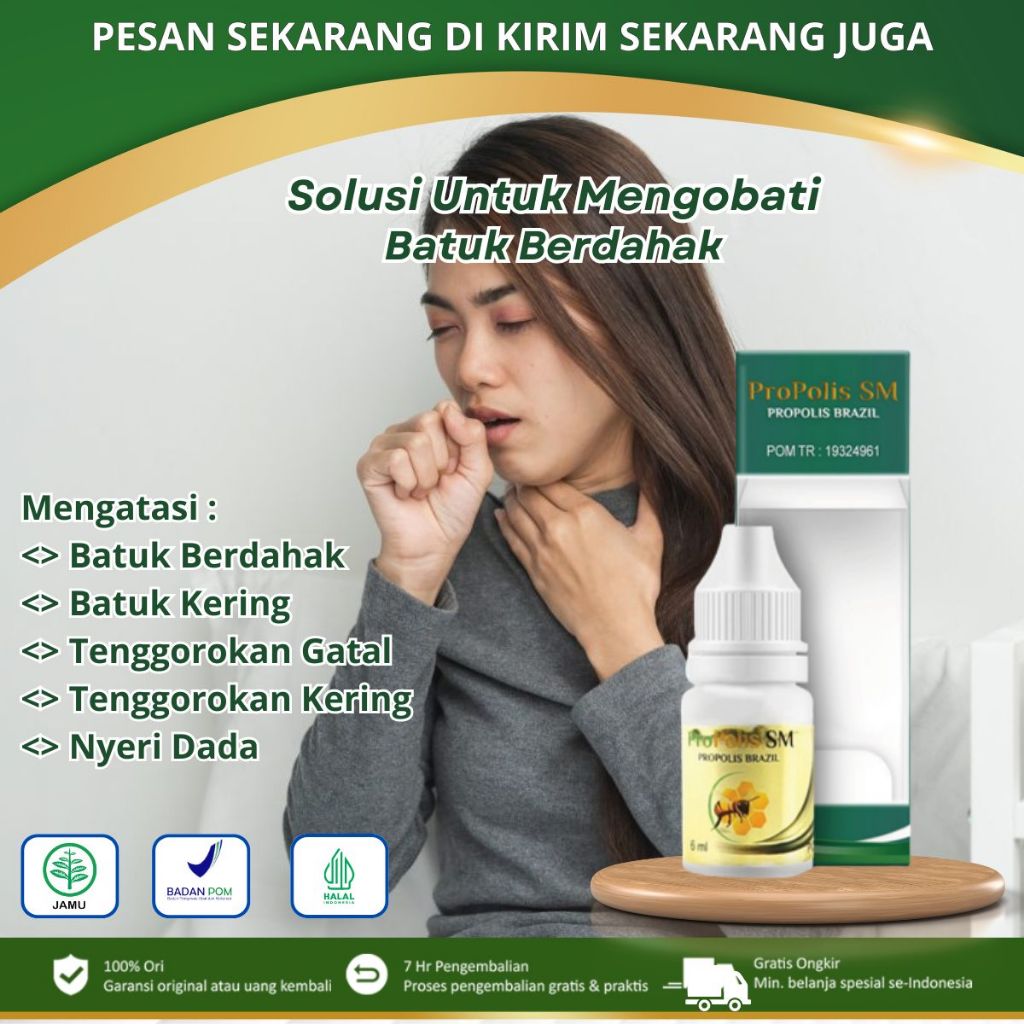 Obat Batuk Berdahak, Radang Tenggorokan, Tenggorokan Gatal, Batuk Kering, Sakit Dada Karena Batuk, S