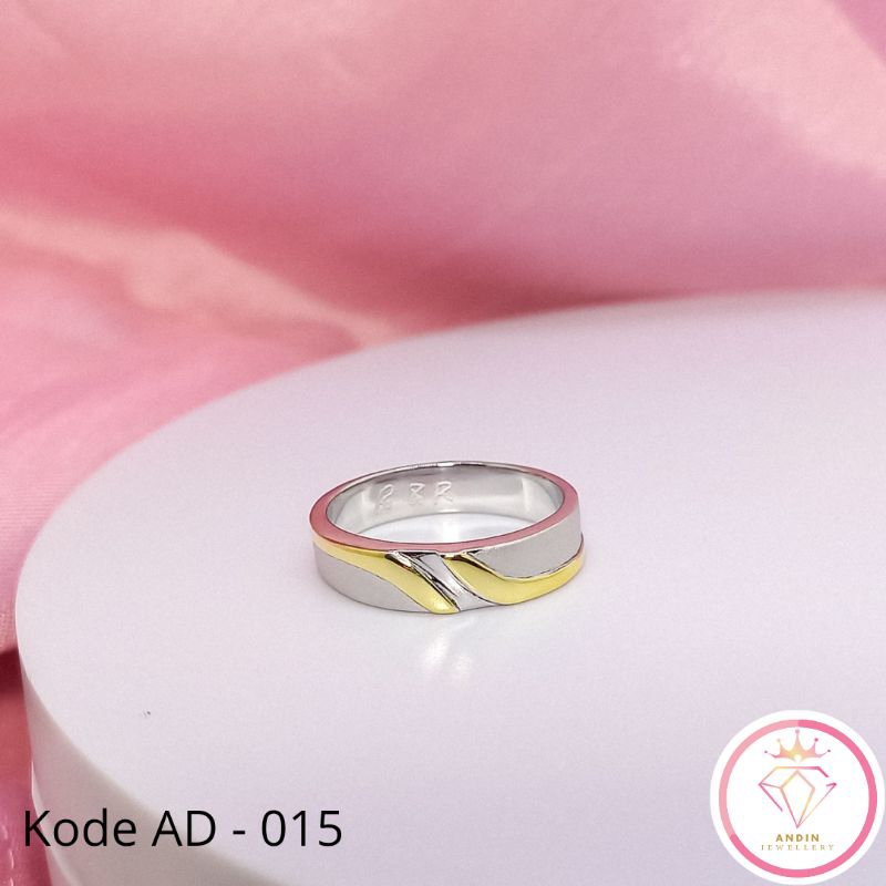 Cincin Perak925 Single untuk Pria