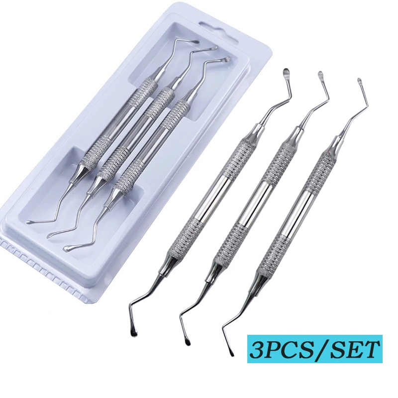 3pcs Instrument/Dental Scaller / Scaler Manual / Gracey Curet / Skaler/ Dental Scaler/Jagged Curette
