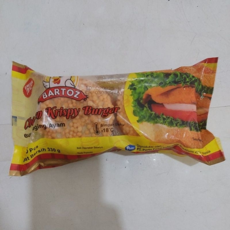 

Bartoz Crispy Chicken Burger(Burger ayam krispy) 330g