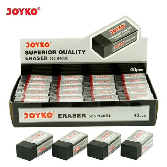 

PENGHAPUS JOYKO B40 HITAM/SETIP Pensil joyko ERASER JOYKO B40
