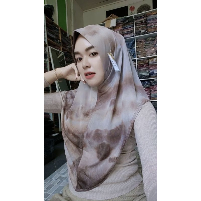167 Hijab instant Doa Ibu Malay Tie Dye Gradasi Doi