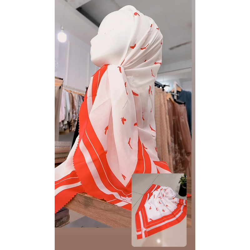 HIJAB MERAH PUTIH VOAL