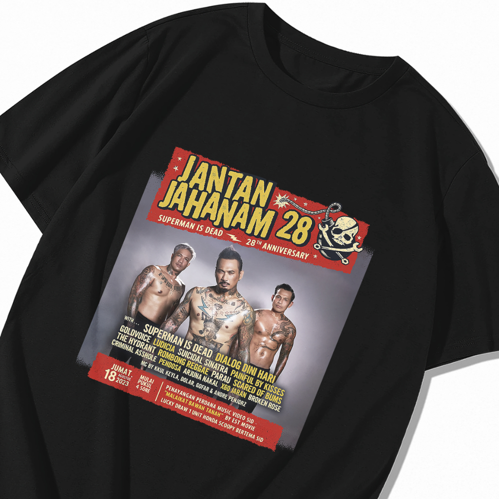 MORNING T-shirt Superman Is Dead - JANTAN JAHANAM 28 | SID Baju Kaos