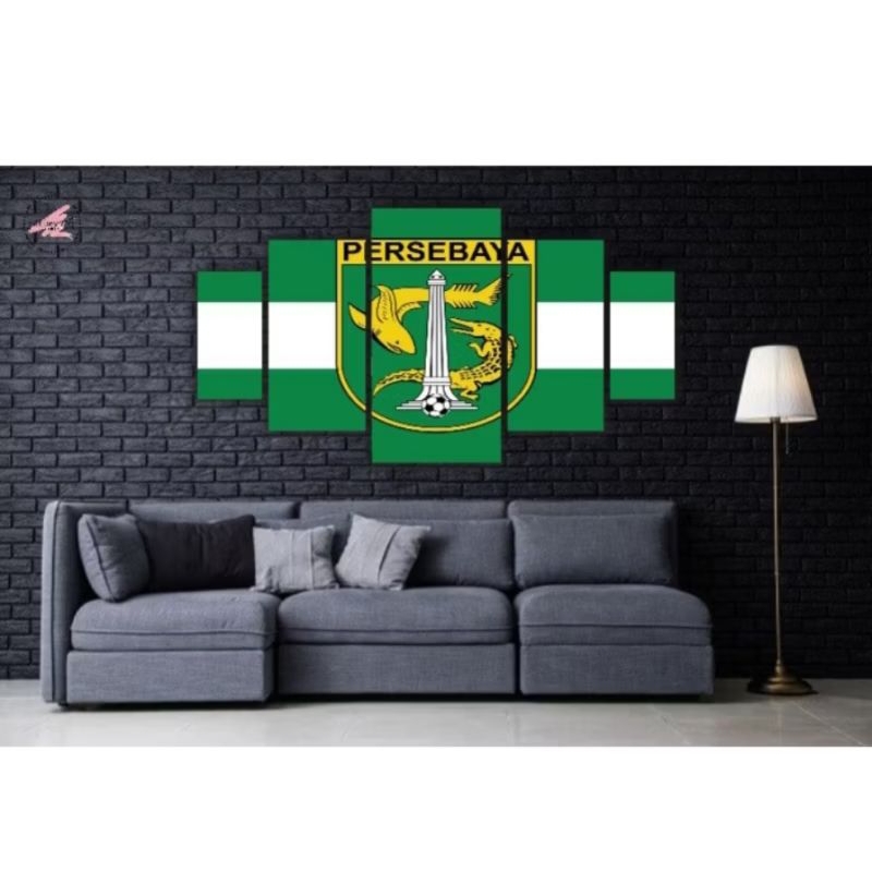 1 SET Pajangan Dinding PERSEBAYA SURABAYA Hiasan Dinding Cocok Buat Kamar Aestentic Isi 5 pcs Poster