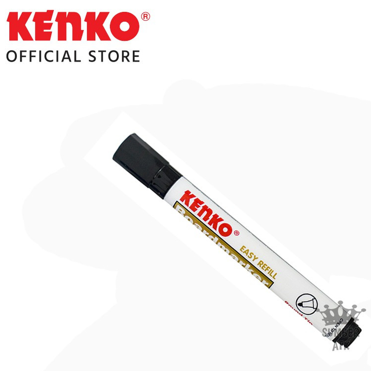 

KENKO WHITEBOARD MARKER / Spidol Papan Tulis WM-100 WARNA HITAM HARGA PER PCS
