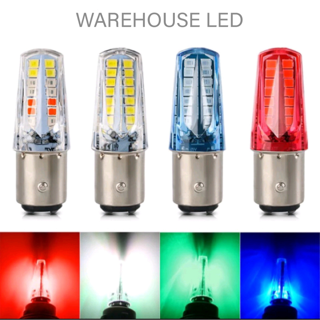 Lampu Stop Rem Motor Universal 32 LED Running Lampu Rem Kedip Piramida Motor