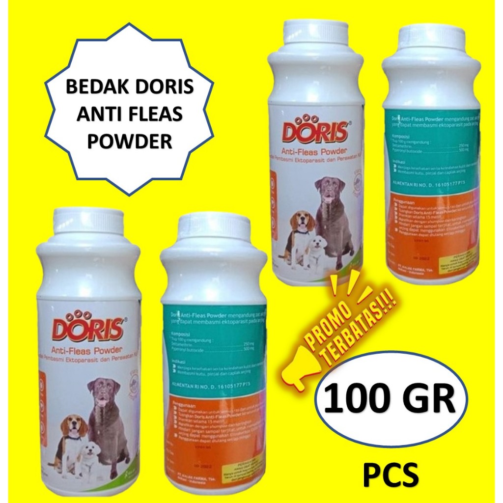 BEDAK DORIS PUTIH BEDAK KUTU CAT DOG KUCING ANJING