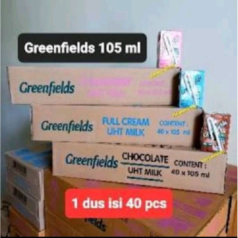 

Susu Cair Greenfields UHT 1dus (105mlx40pcs) Murah Prmo