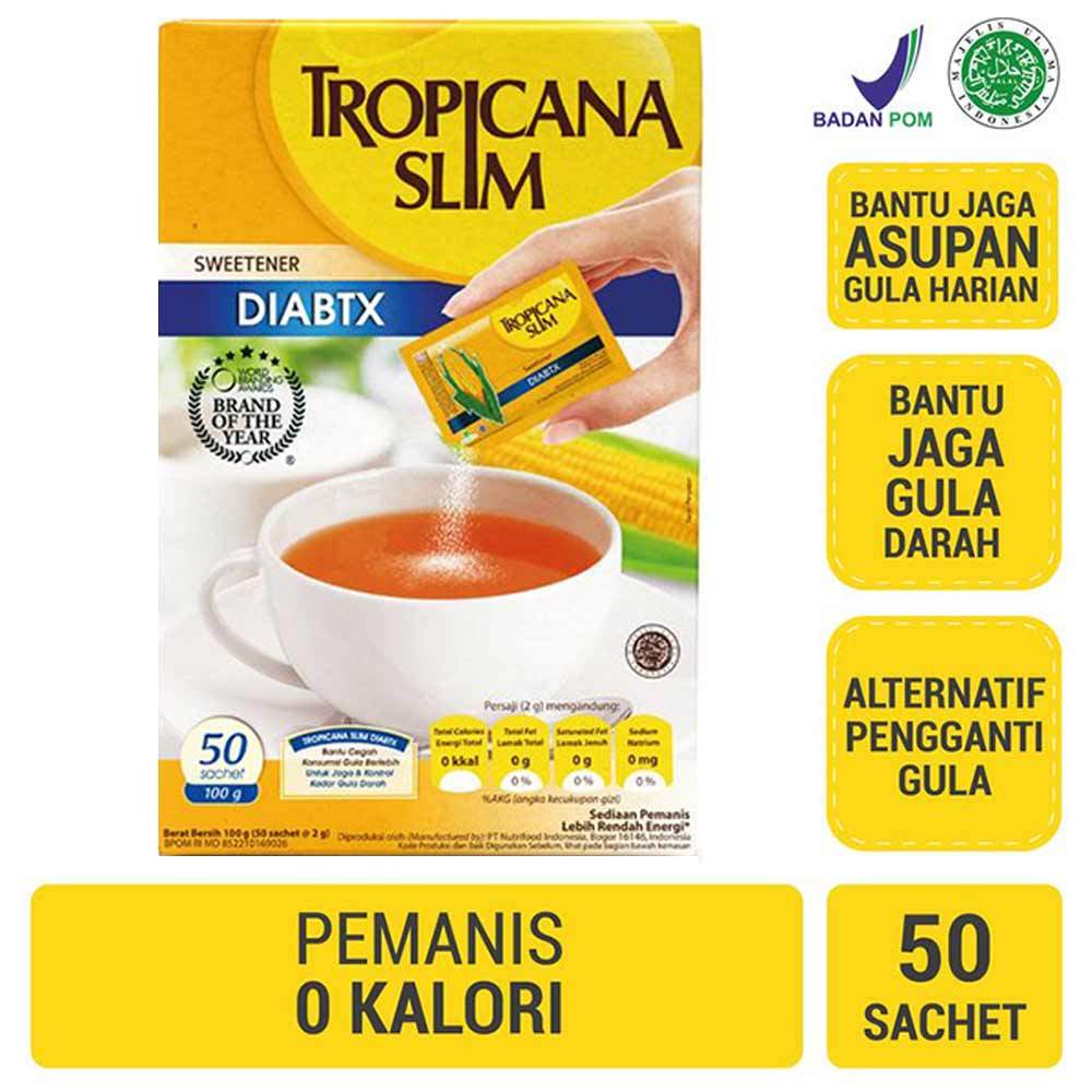 

Tropicana Slim Sweetener No Calori Diabetics 50X2g