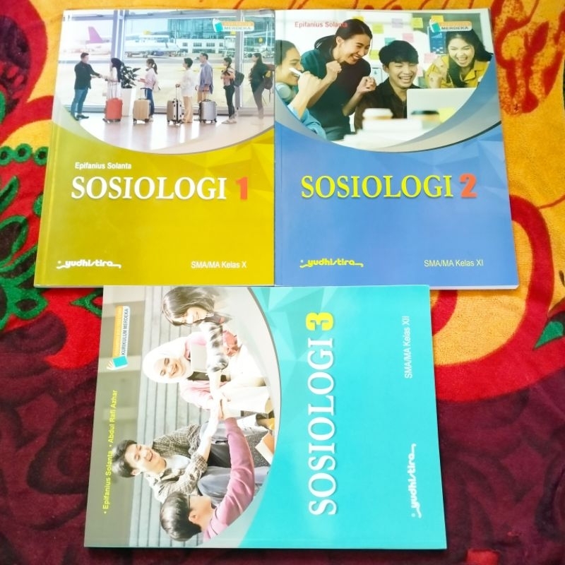ORIGINAL BUKU SOSIOLOGI KELAS 10 11 12 SMA/MA KURIKULUM MERDEKA YUDISTIRA