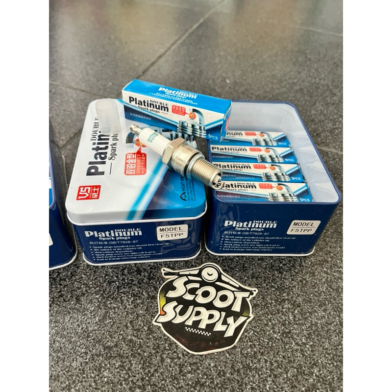 Busi Platinum Vespa Drat Panjang Super Sprint PTS Excel Exclusive Strada