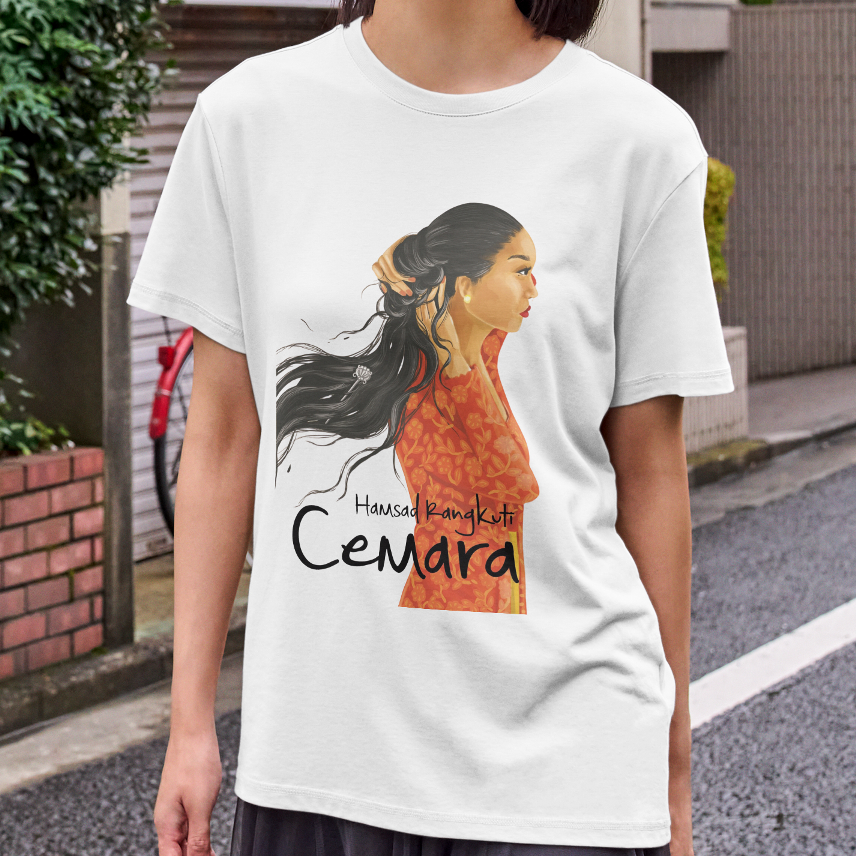 Kaos Buku Cemara Hamsad Rangkuti Novel Sastra - Kaos Pria Wanita Distro Premium Katun Combed 24s