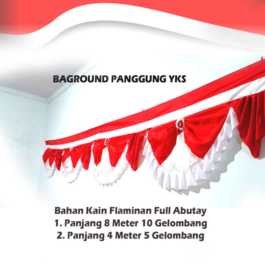 BENDERA MERAH-PUTIH GELOMBANG GARUDA//UMBUL-UMBUL BENDERA GELOMBANG RESPLANG MERAH PUTIH//BENDERA ME