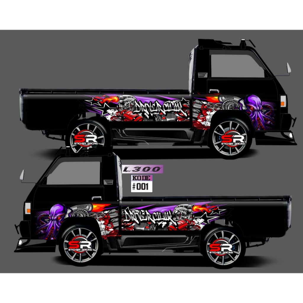 stiker mobil pick up l300 stiker stripping mobil pick up stiker mobil pick up l300