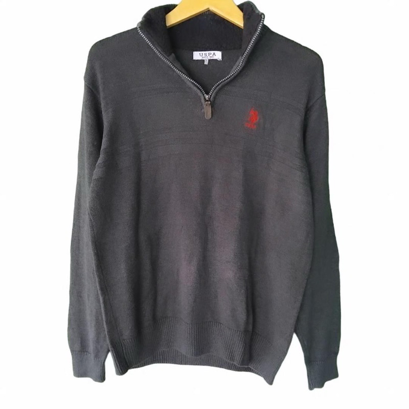 sweater rajut halpzip uspa