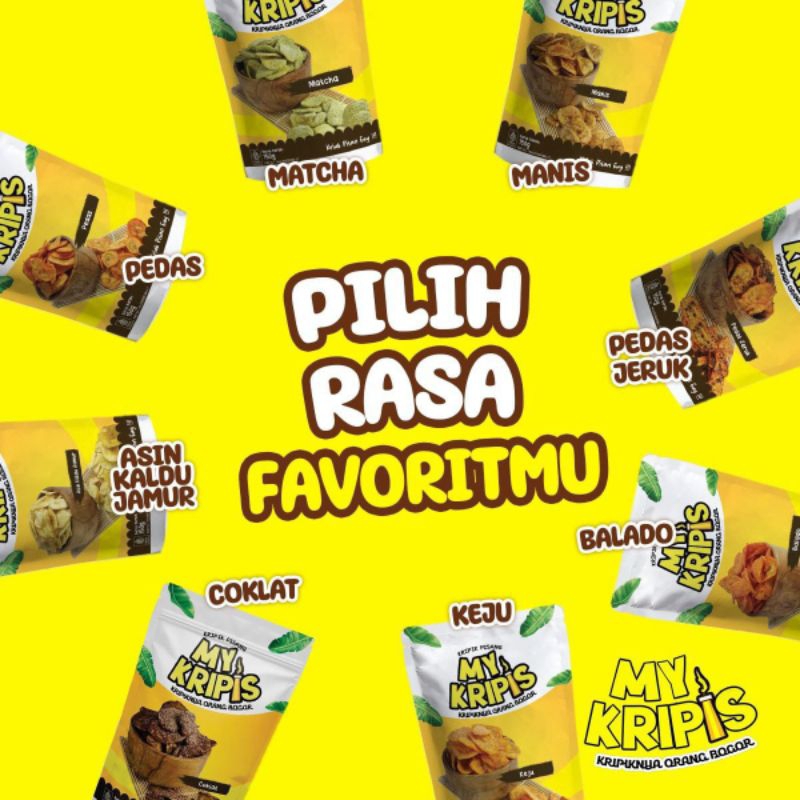 

My Kripis (Kripik Pisang) Varian Rasa Snack Jajanan Oleh-oleh