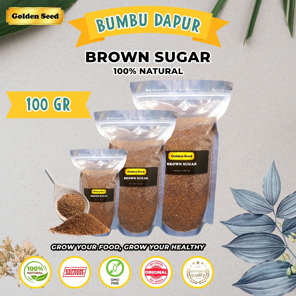 BROWN SUGAR 100 GRAM PREMIUM ORGANIC - BUBUK 100 GR