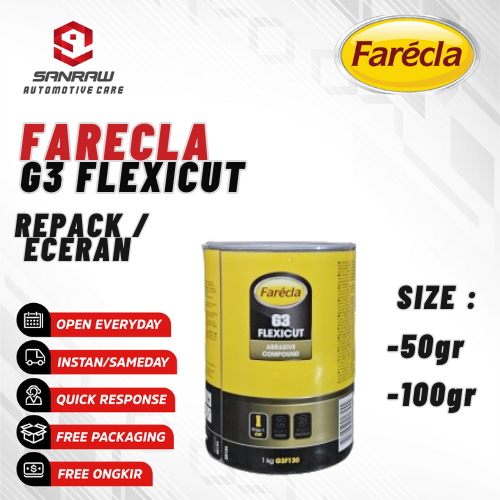 Farecla G3 Flexicut, Kompon Putih Penghilang Baret Pengkilap Mobil Motor High Gloss