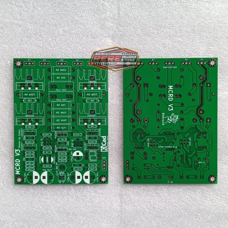 PCB Power Amplifier MCRD V3 Bostrap Double Layer FR4 Fiber