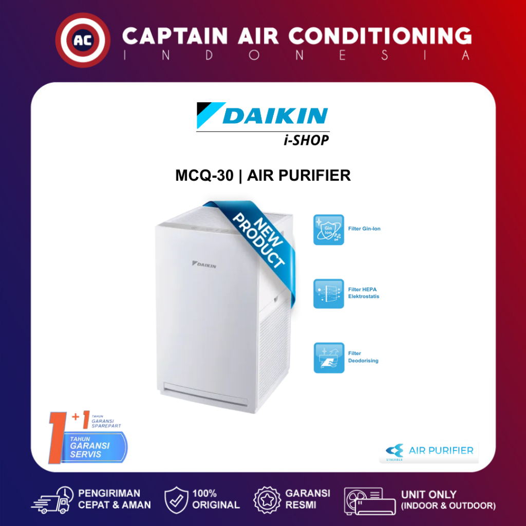 DAIKIN Air Purifier MCQ-30 / MCQ30 with HEPA Filter