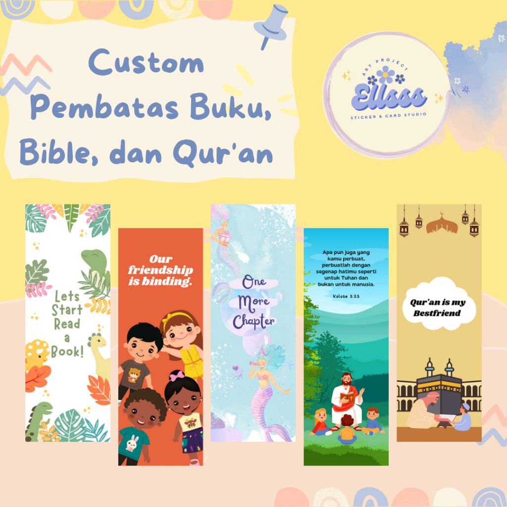 

Cetak Custom Pembatas Buku Kertas Tebal Dan Glossy Free Design
