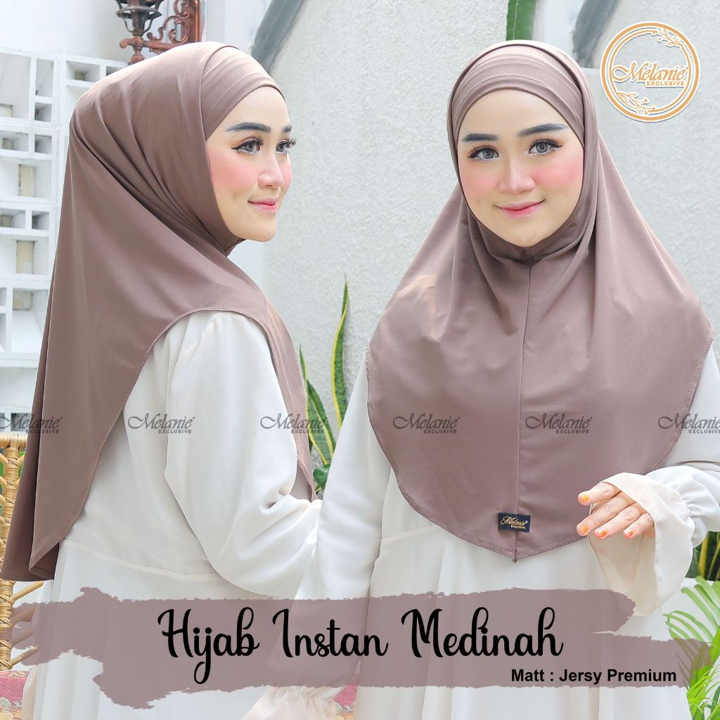 HIJAB BERGO MADINAH INSTAN JERSEY PREMIUM /BERGO INSTAN MALAY SOFT PED