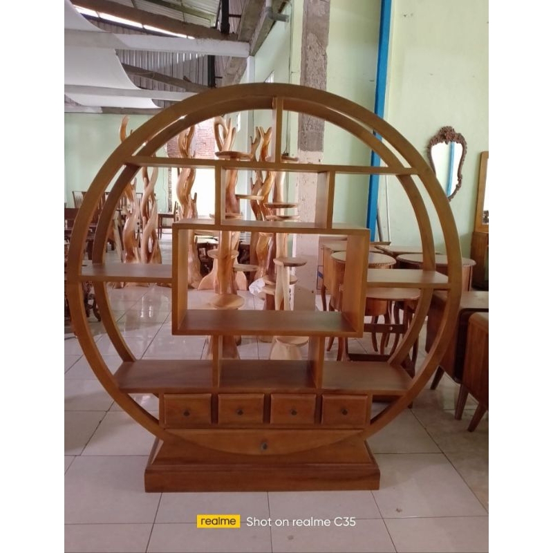 PARTISI RUANG TAMU/RAK HIAS/PENYEKAT RUANG MINIMALIS