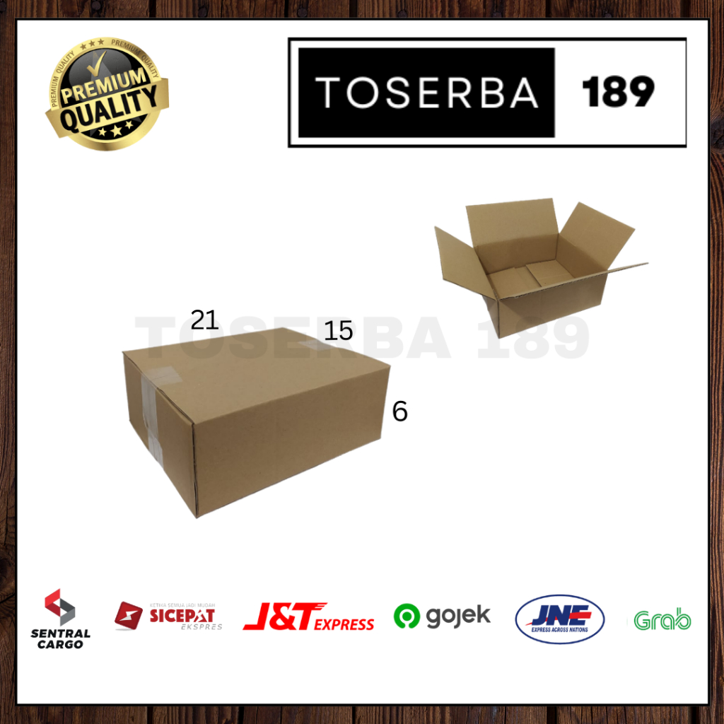 

Kotak kardus box packing 21x15x6 SHEET POLOS