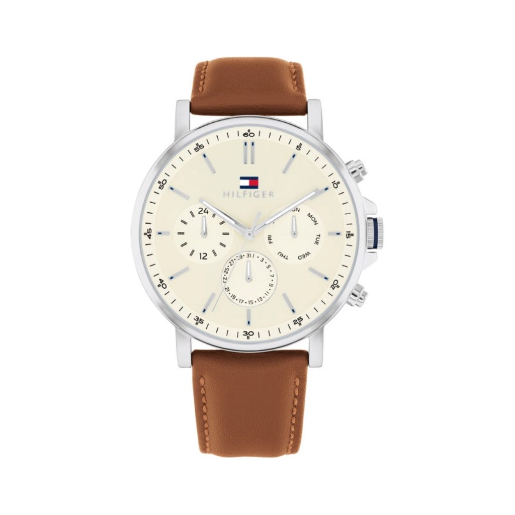 Tommy Hilfiger Men's Tyson Leather Strap 1792143