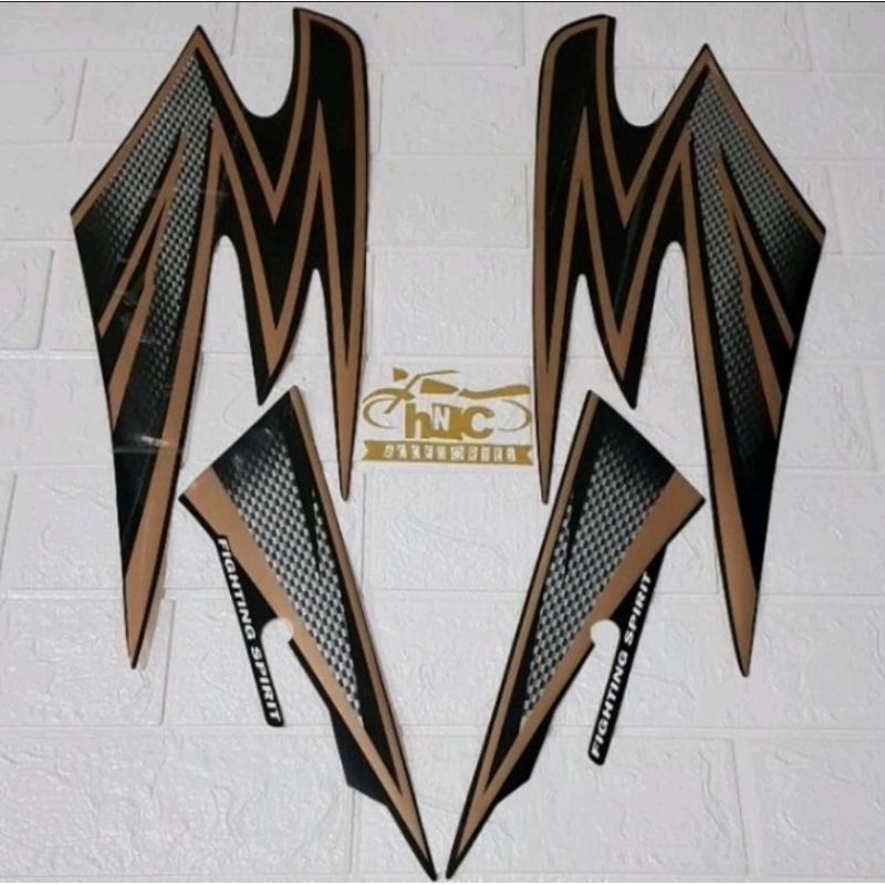 STRIPING RX KING 2003 STICKER RX KING 2003 VARIASI GOLD