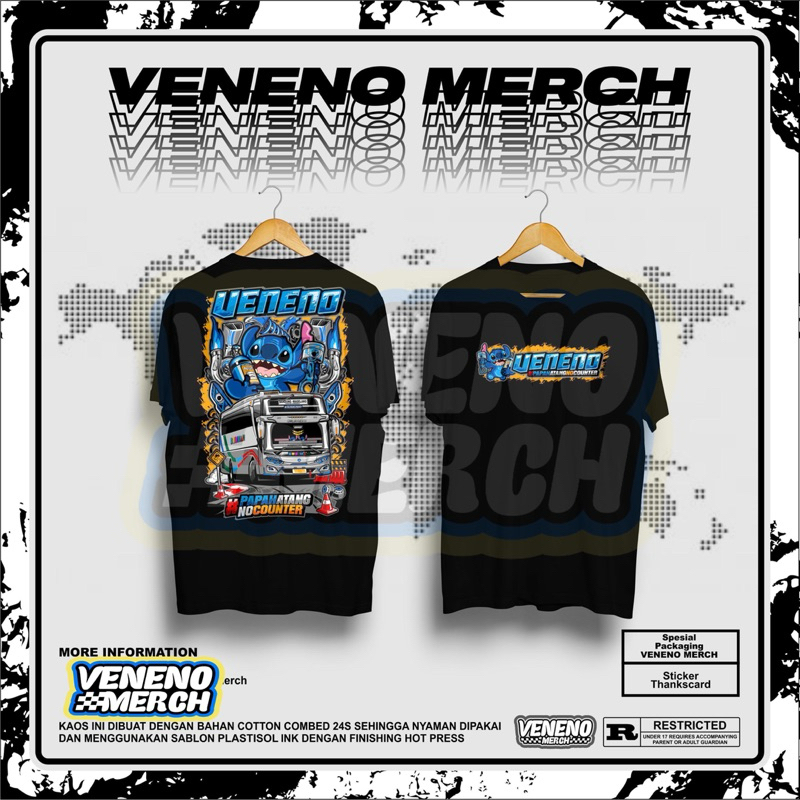 KAOS BUDIMAN VENENO V8 | KAOS BUS | BAJU BUS