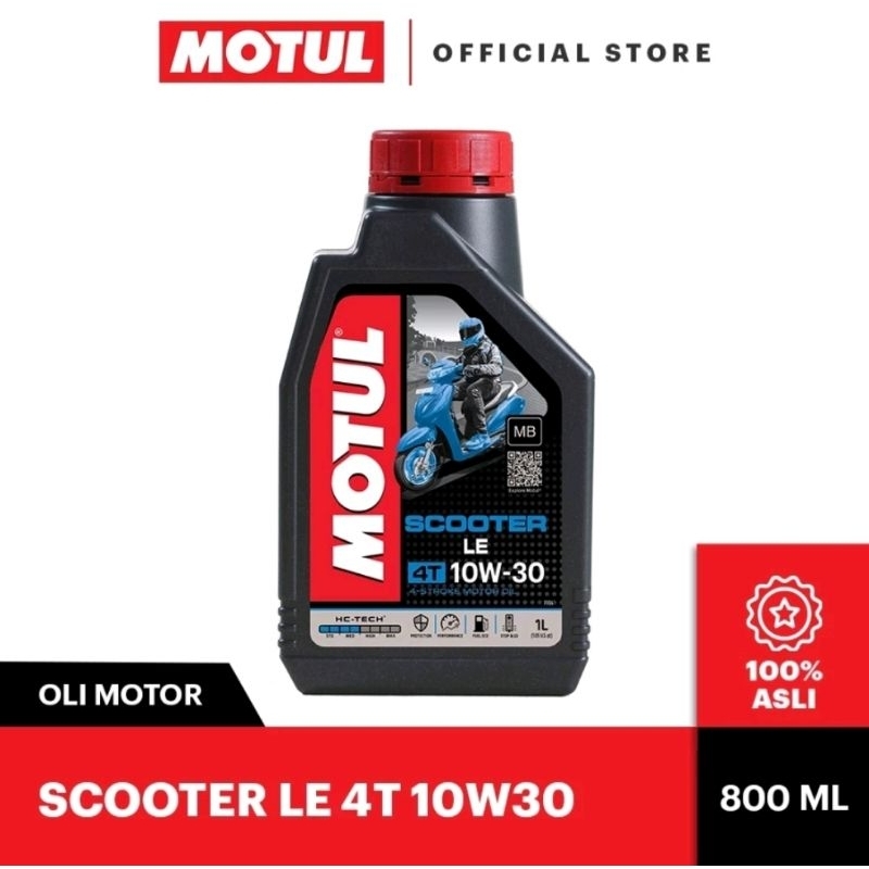 OLI MESIN MOTUL OIL MESIN MOTOR 1LITER SCOOTER LE 4T 10W-30 ORIGINAL